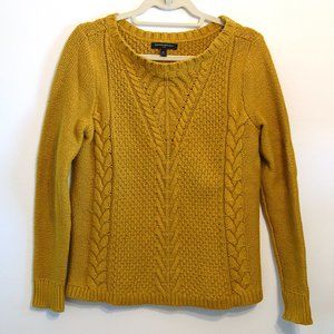 Banana Republic Chartreuse Knit Crewneck Sweater